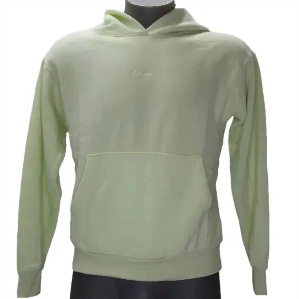 NEW TRIBE KELLEY unisex kangaroo pocket pullover hoodie in muted lime
